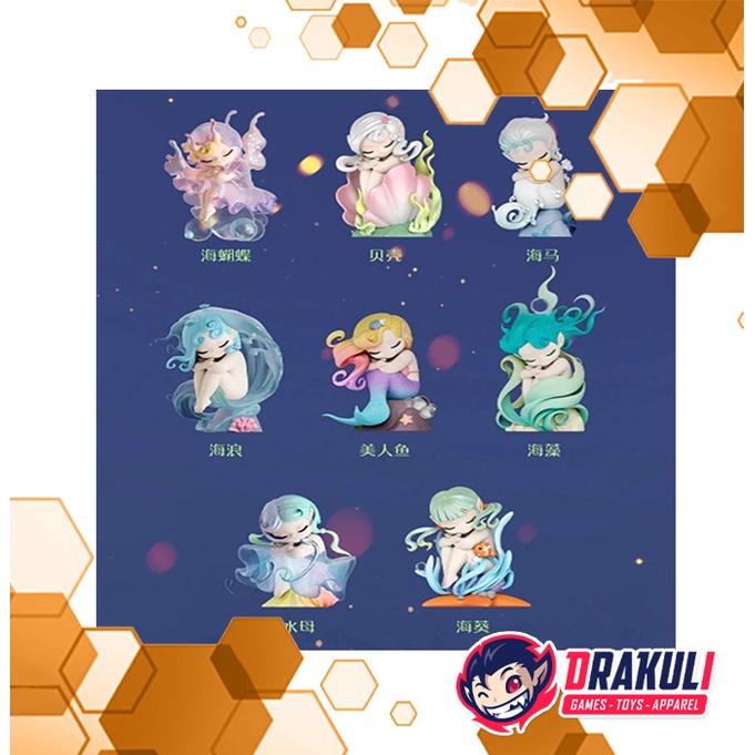 Jual Drakuli Hobbies Toys 52TOYS Sleep Ocean Fairies Blind Box | Shopee ...