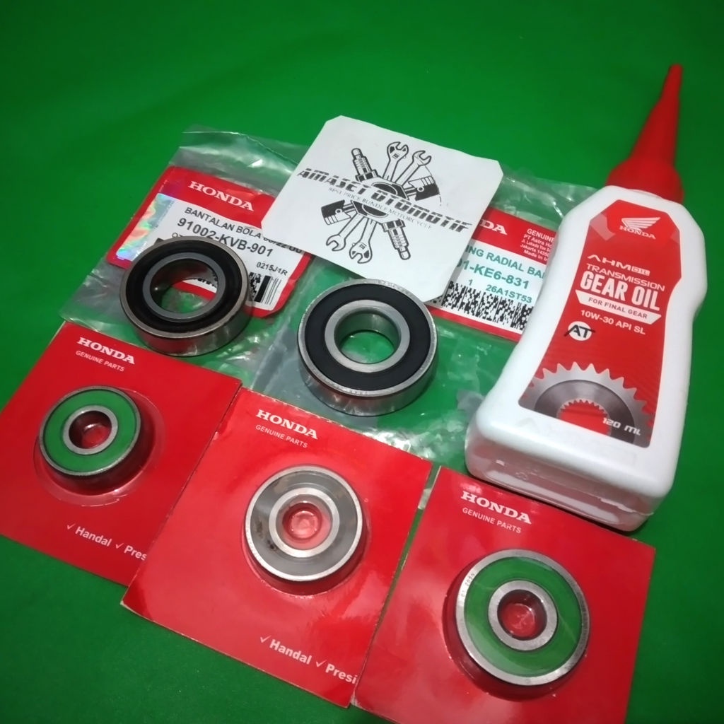 Jual Paket Bearing Rasio Plus Oli Gardan Honda Beat Vario 110 Spacy ...