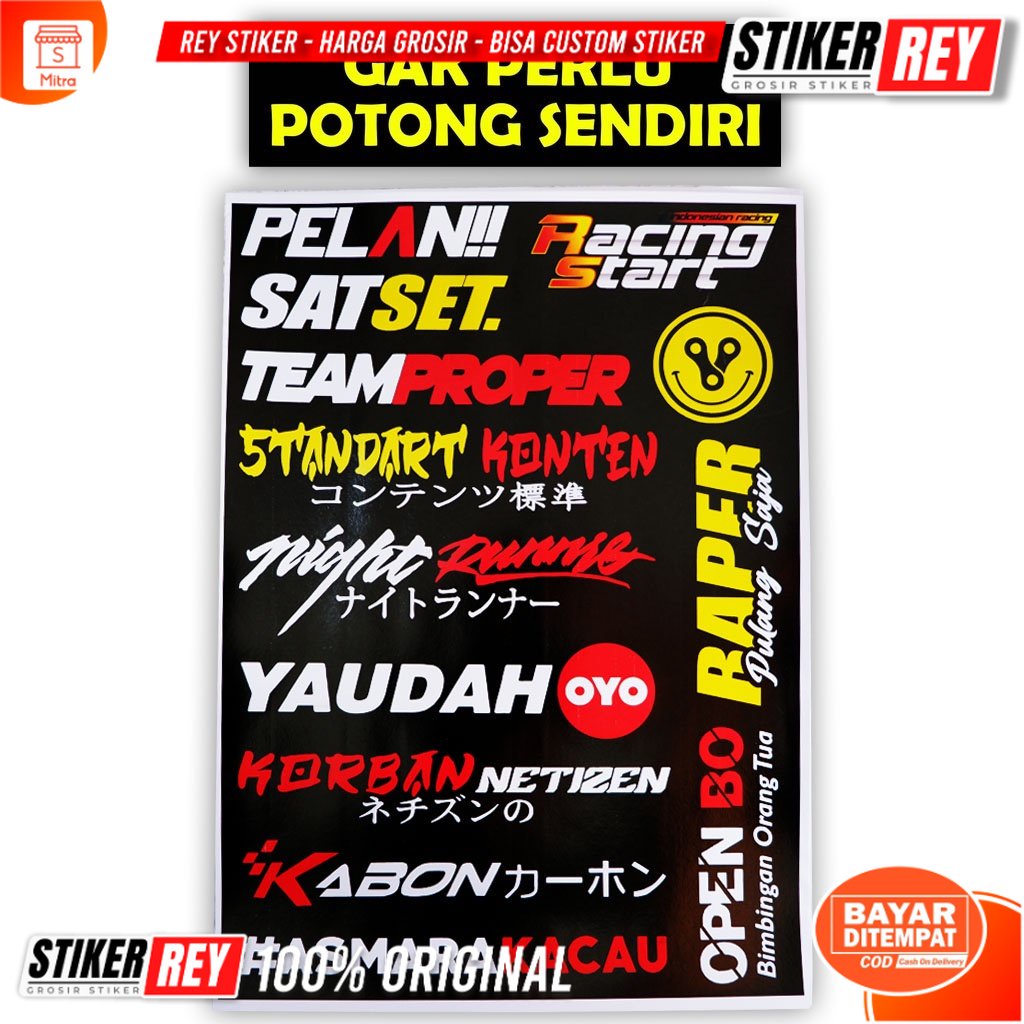 Jual Stiker Motor, Sticker Motor, Stiker Motor Keren, Stiker Racing ...