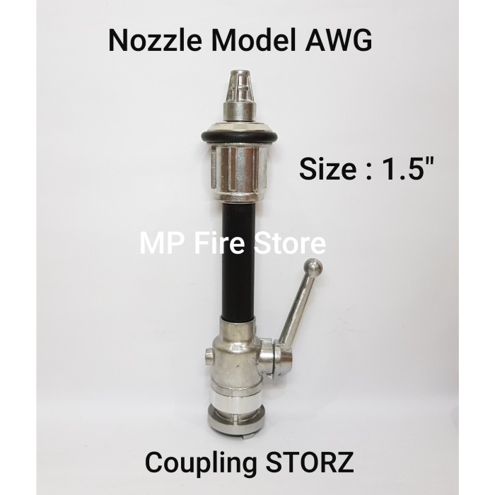 Jual FIRE HOSE SPRAY JET NOZZLE 1.5 Inch STORZ AWG ON OFF PEMADAM
