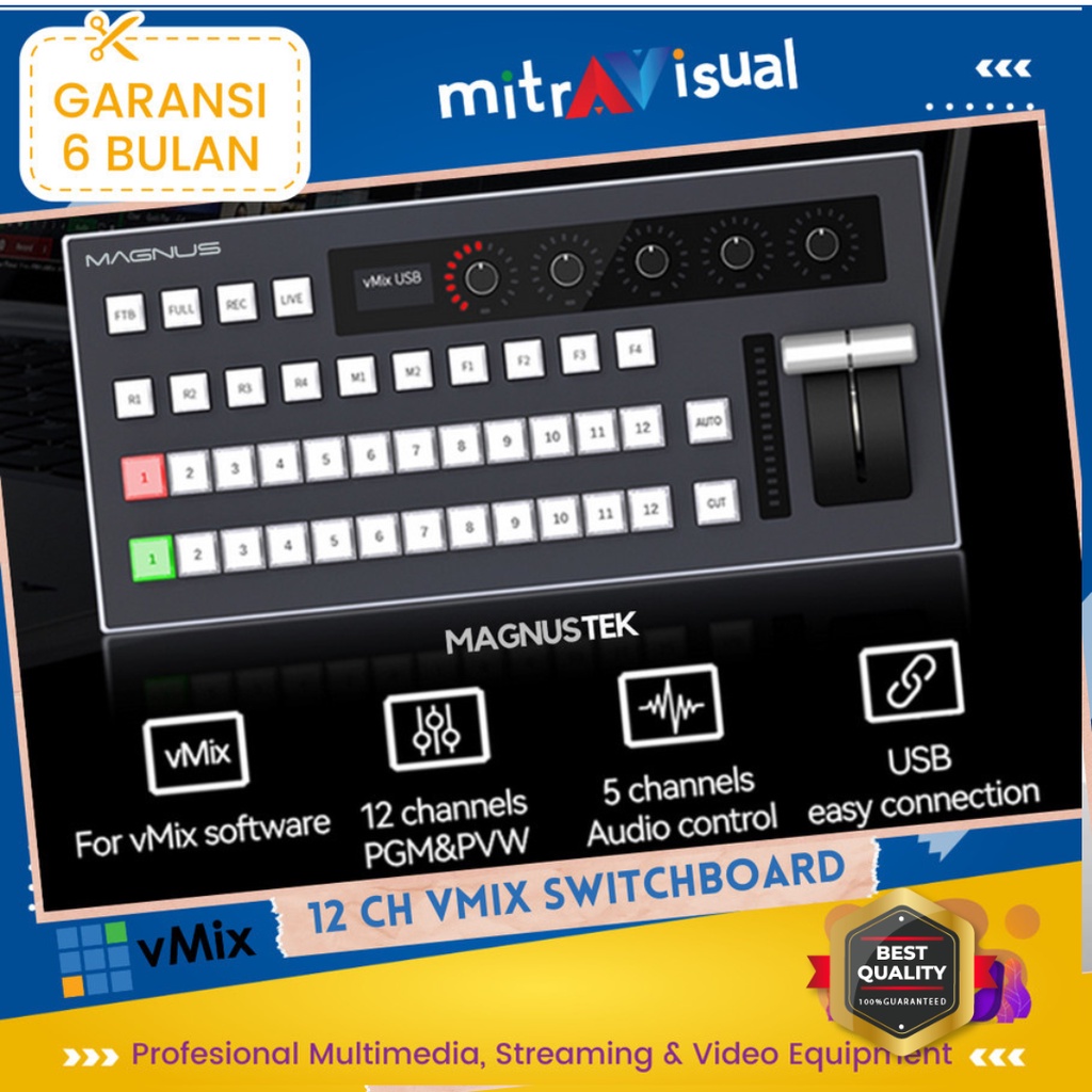 Jual Magnus Switchboard Controller 12 Channel for VMix | Shopee Indonesia