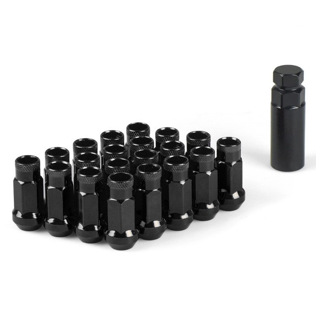 Jual 20+1 MUR RODA BESI RACING LOCK NUT M 12 X 15 HITAM KUNCI 19 PJ 47 ...