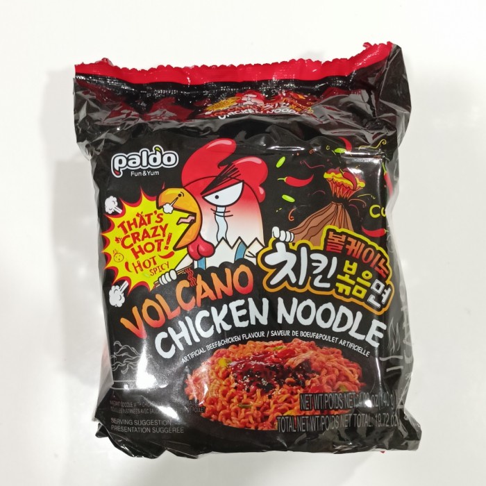 Jual Paldo Volcano Chicken Noodle Pedas 140 Gr Mie Korea Km Shopee