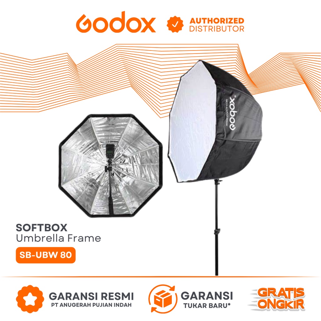 Jual Godox Softbox Umbrella Octa 80cm SB UBW 80cm Bukan Bowens Shopee Indonesia