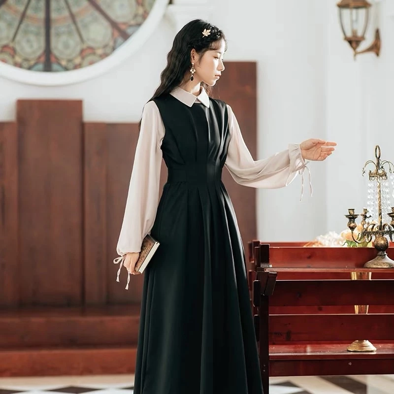Susana ID Dress Panjang Slim Waist Lengan Karet D103 - foto 1