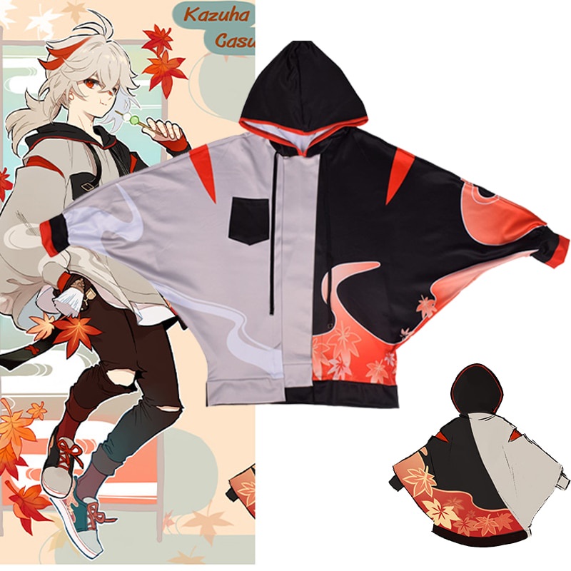 Jual Jaket Game Genshin Impact Kaedehara Kazuha Adult Hoodie Cosplay