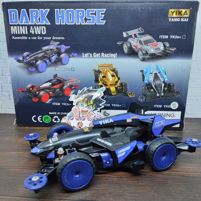 Jual kit YIKA mini4wd / tamiya kotakan Yang Kai suspensi - Biru ...