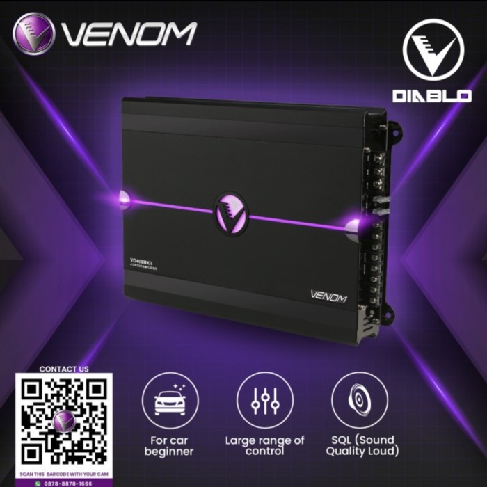 Jual Power Amplifier VENOM DIABLO VO 406 MKII (4 Channel) Shopee