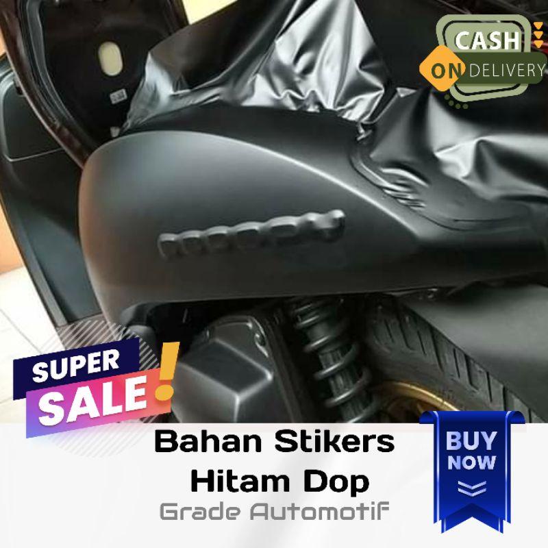 Jual stiker skotlet HITAM DOP matte halus stiker motor hitam dop hitam ...