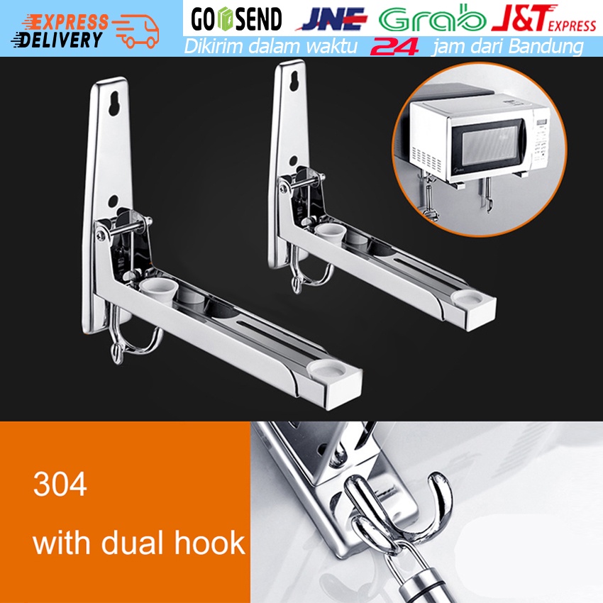 Jual Microwave Bracket Penyangga Oven Dinding Support Rak Dapur ...