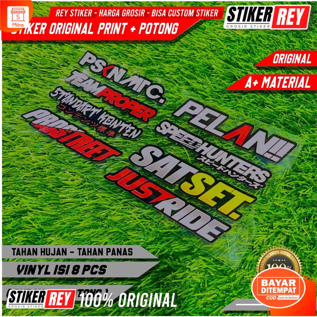 Jual Sticker Racing Pack Print & Cut - Stiker Logo Racing Viral (Sudah ...