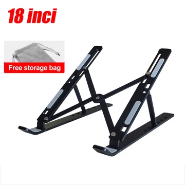 Foldable Laptop Stand Notebook Stand Portable Multifungsi Adjustable Anti Slip Holder Aluminium