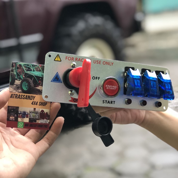 Jual Saklar engine stop tombol start switch panel racing offroad drag ...