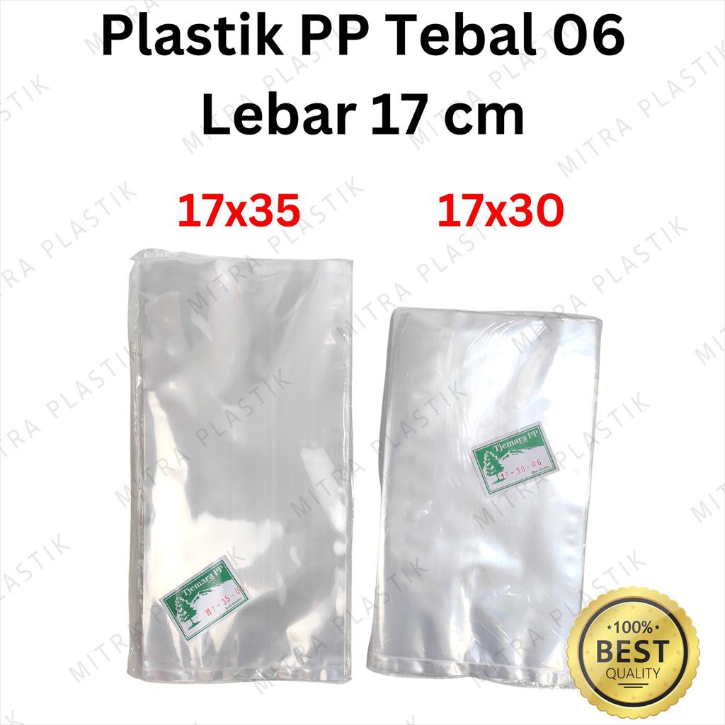 Jual Plastik Pp Lebar 17 Tebal 06 17x30 17x35 Kantong Bening Snack Keripik Makanan Basreng 0216