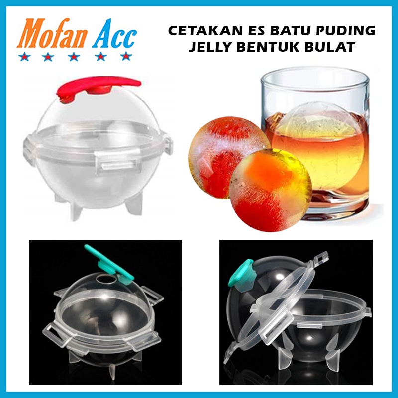 Jual CETAKAN ES BATU MODEL BULAT JUMBO 5CM / TEMPAT CETAK PUDING AGAR