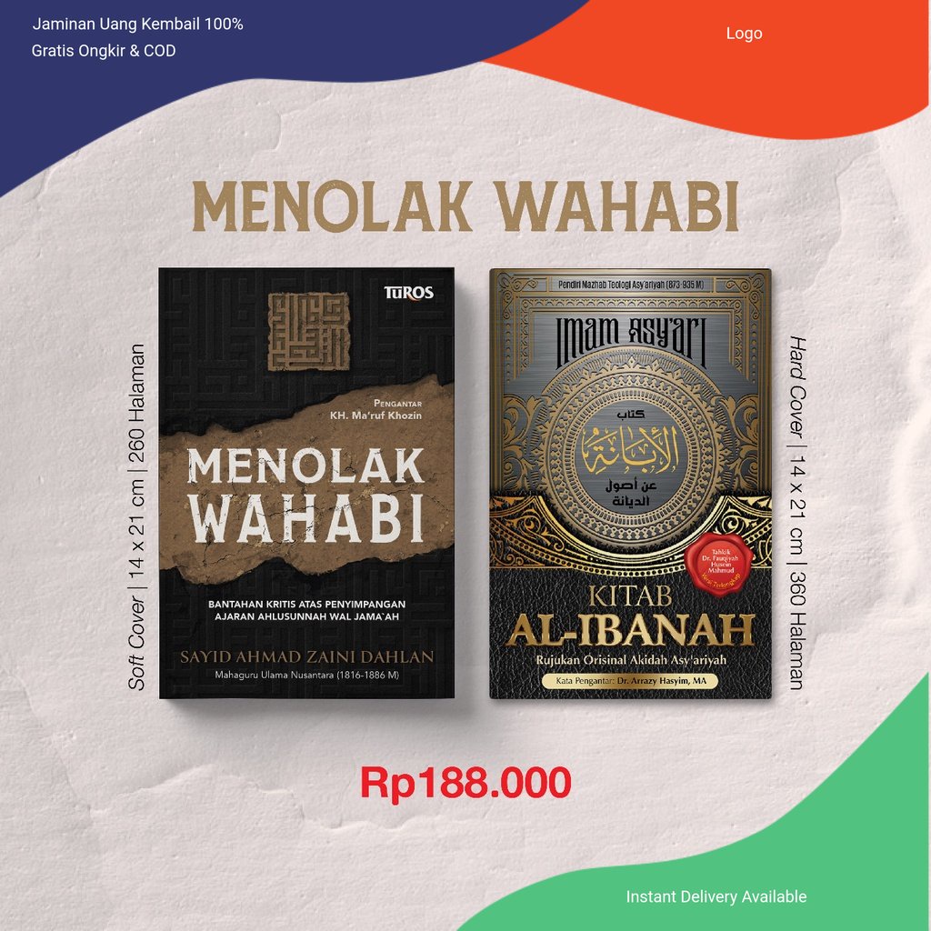 Jual Buku Turos Pustaka - Paket Bundling - Menolak Wahabi - kitab al ...