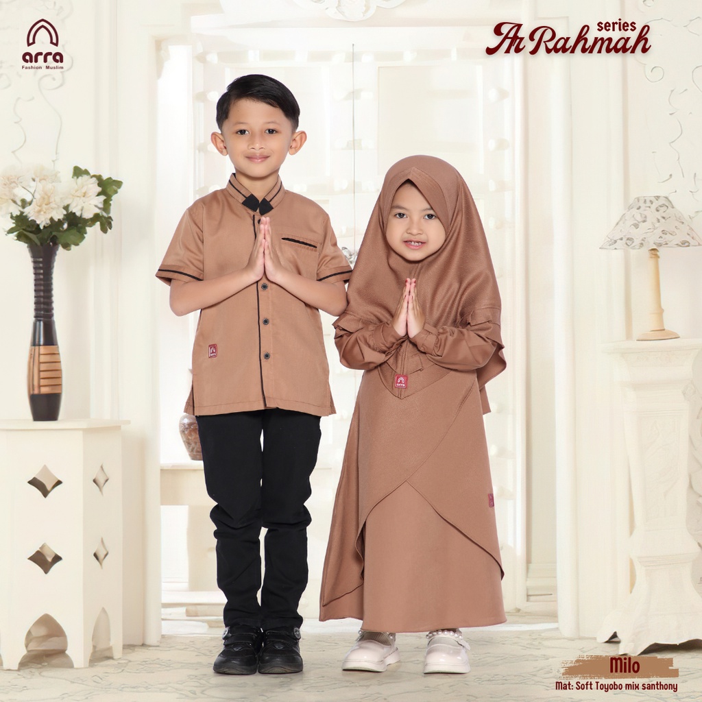 Jual Baju Muslim Couple Sarimbit Family Set Premium Kapelan Keluarga ...