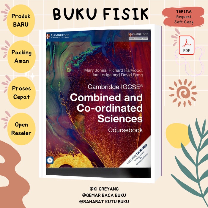 Jual BUKU CAMBRIDGE IGCSE COMBINED AND CO-ORDINATED SCIENCES COURSEBOOK ...