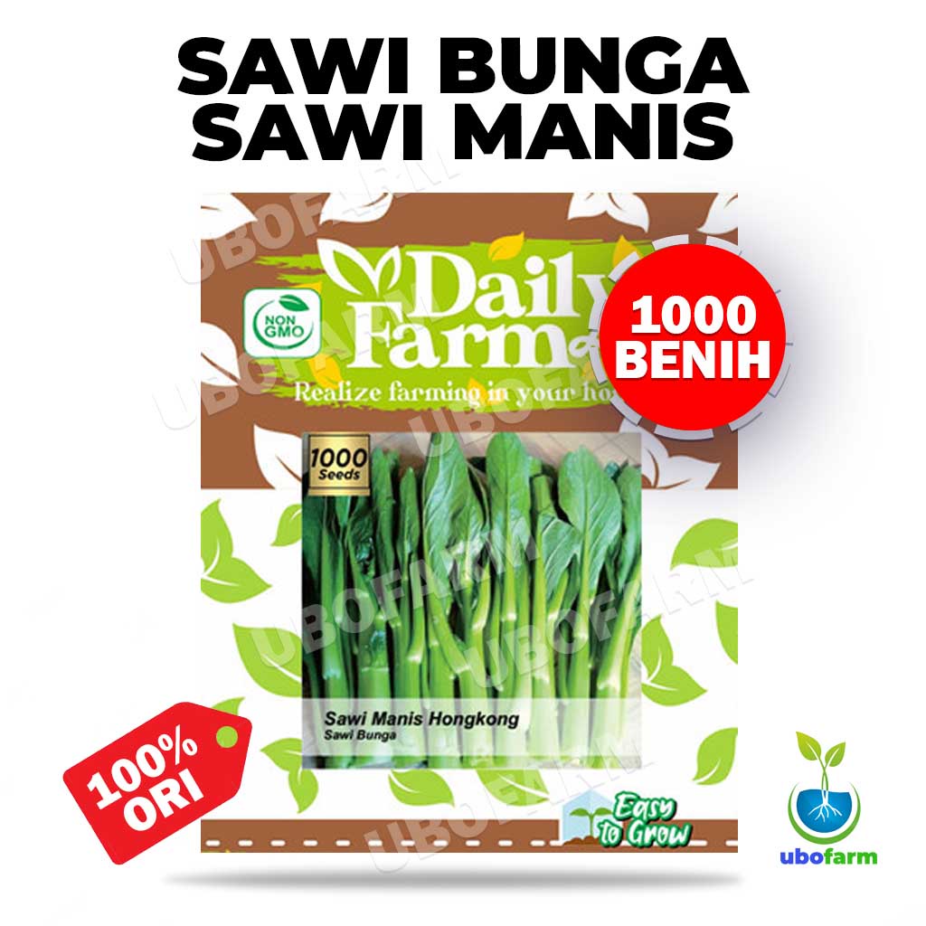 Jual Benih Sawi Manis Sawi Bunga Cap Daily Farm Isi 1000 Benih Shopee Indonesia