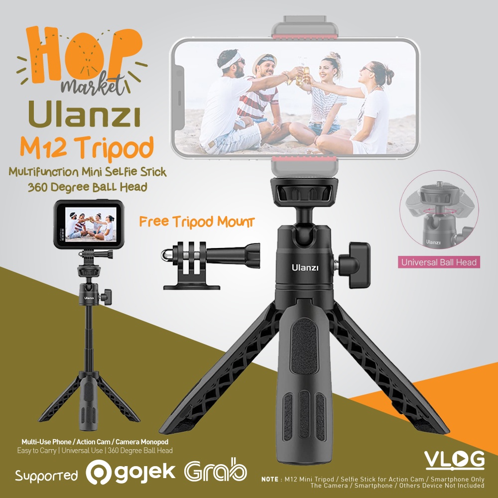 Ulanzi Mobile Small Tripod Ulanzi MT-16 Mini Tripod Monopod