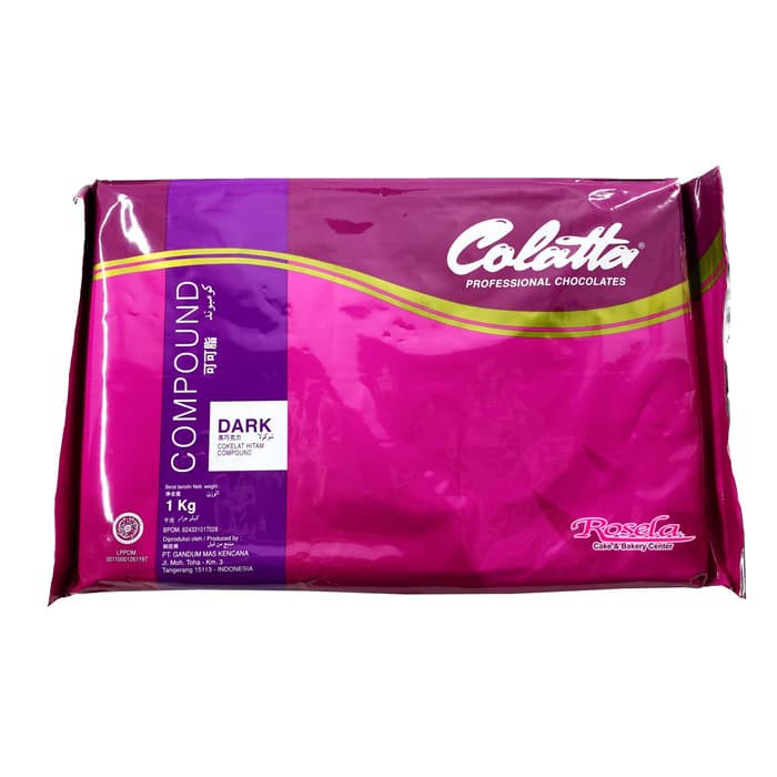Jual Colatta Dark Chocolate Compound / DCC / Coklat Batang 1kg | Shopee ...