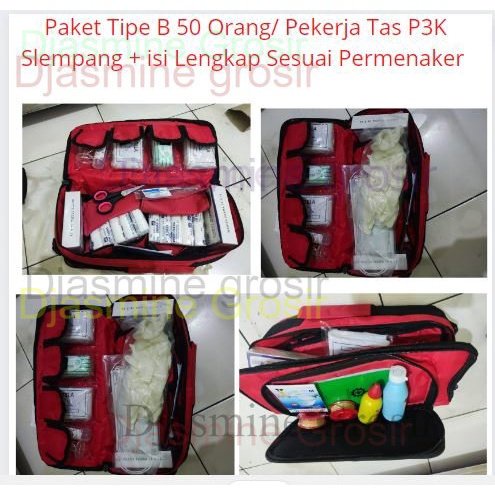 Jual Paket B P3K Tas Emergency Slempang Jinjing Plus Dengan Isi Tipe B ...