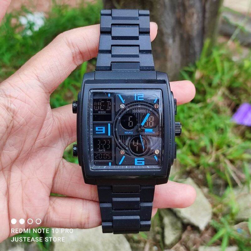 RANTAI MIKA Bisa COD Jam Tangan SKMEI 1274 Full Black Original Anti Air JAM tangan digital terbaru elegan dan terlaris