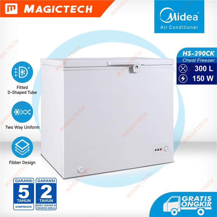 Jual CHEST FREEZER MIDEA HS390CK / HS390CK FREEZER BOX 300L Shopee