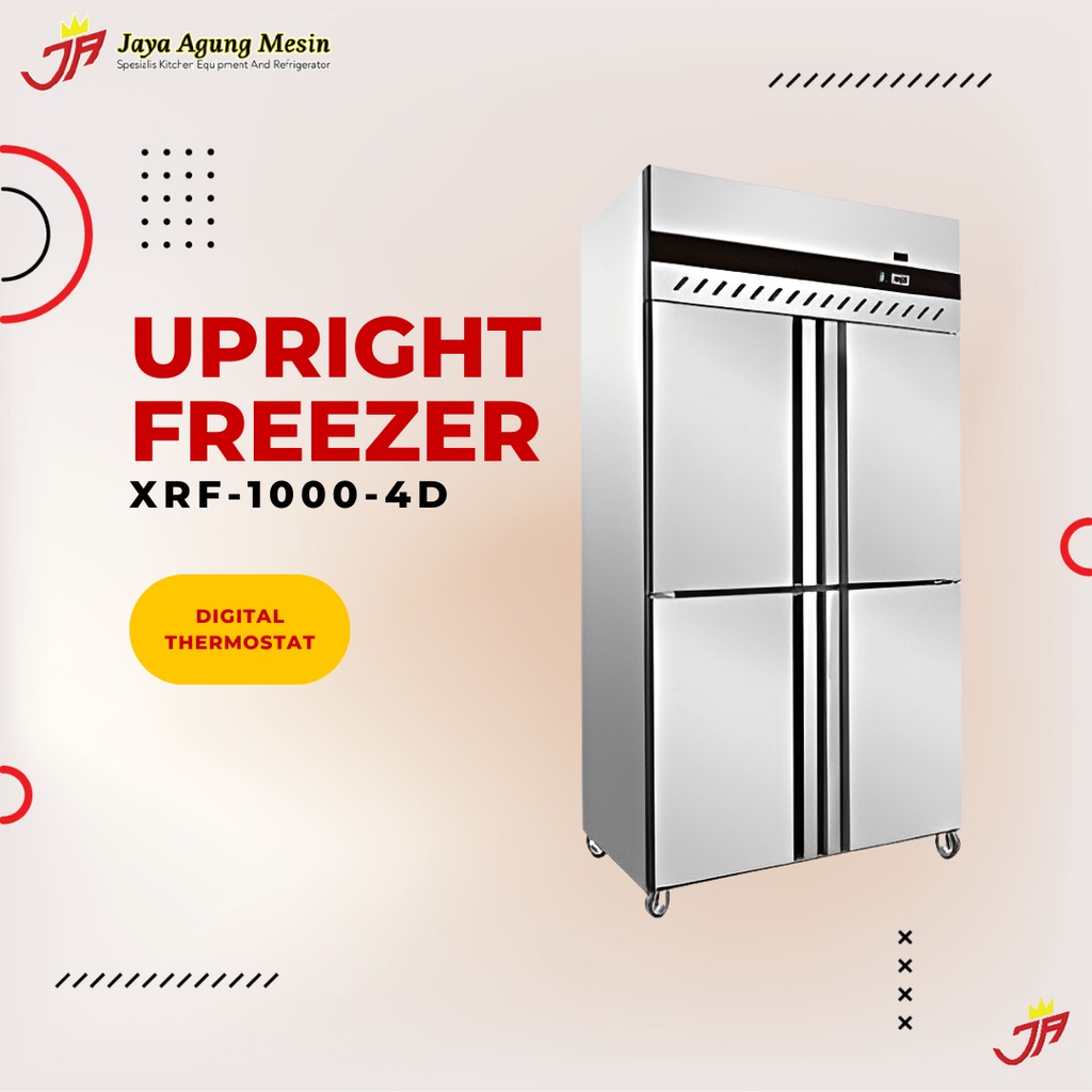 Jual RSA XRF-1000-4D SS Upright Freezer Kulkas Dapur Stainless 4 Pintu ...