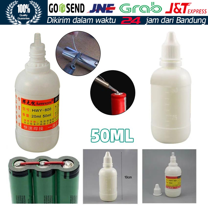 Jual Flux Solder Stainless Steel Nickel Plate Seng Baterai 50ML