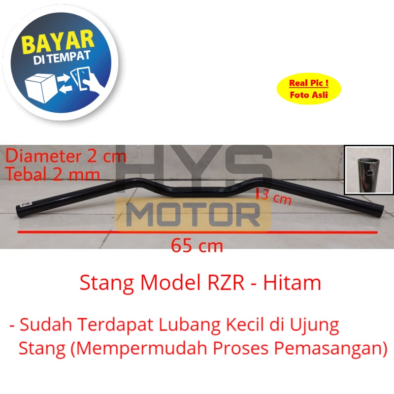 Jual HYS Setang Stang Stir Handlebar Motor Variasi Model RZR ...
