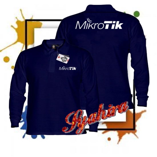 Jual Poloshirt Lengan Panjang Polo Berkerah MIKROTIK Quality Premium ...