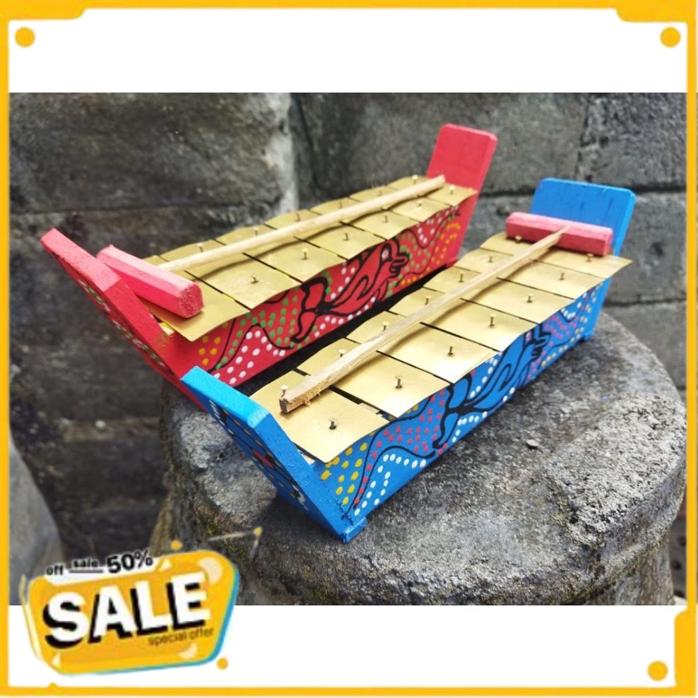 Jual TERLARIS Gamelan Kecil Mini Cilik Saron + Pentungan Xylophone