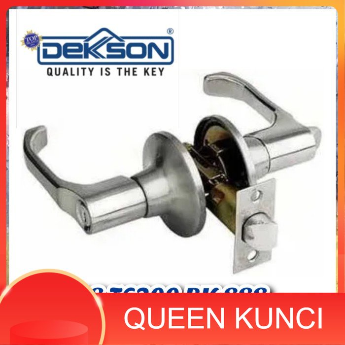 Jual Kunci Pintu Kamar Mandi Handle Lever Set Dekkson Ls T6200 Bk Sss