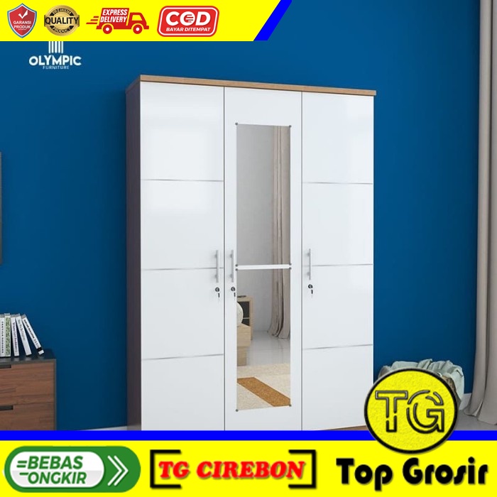 Jual Olympic Lemari Pakaian 3 Pintu Lemari Baju 3 Pintu Lp Eero 3p