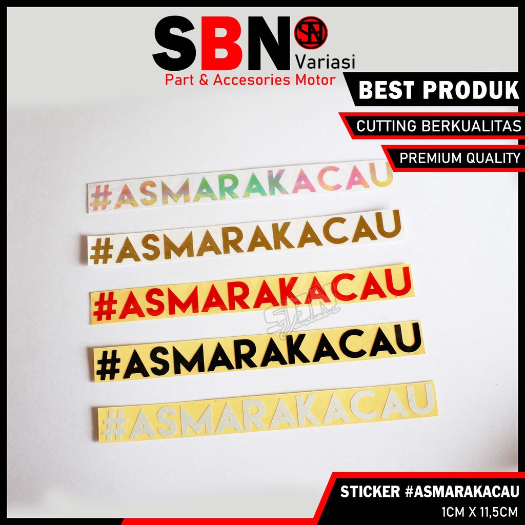 Jual STIKER ASMARAKACAU CUTTING STICKER ASMARA KACAU | Shopee Indonesia
