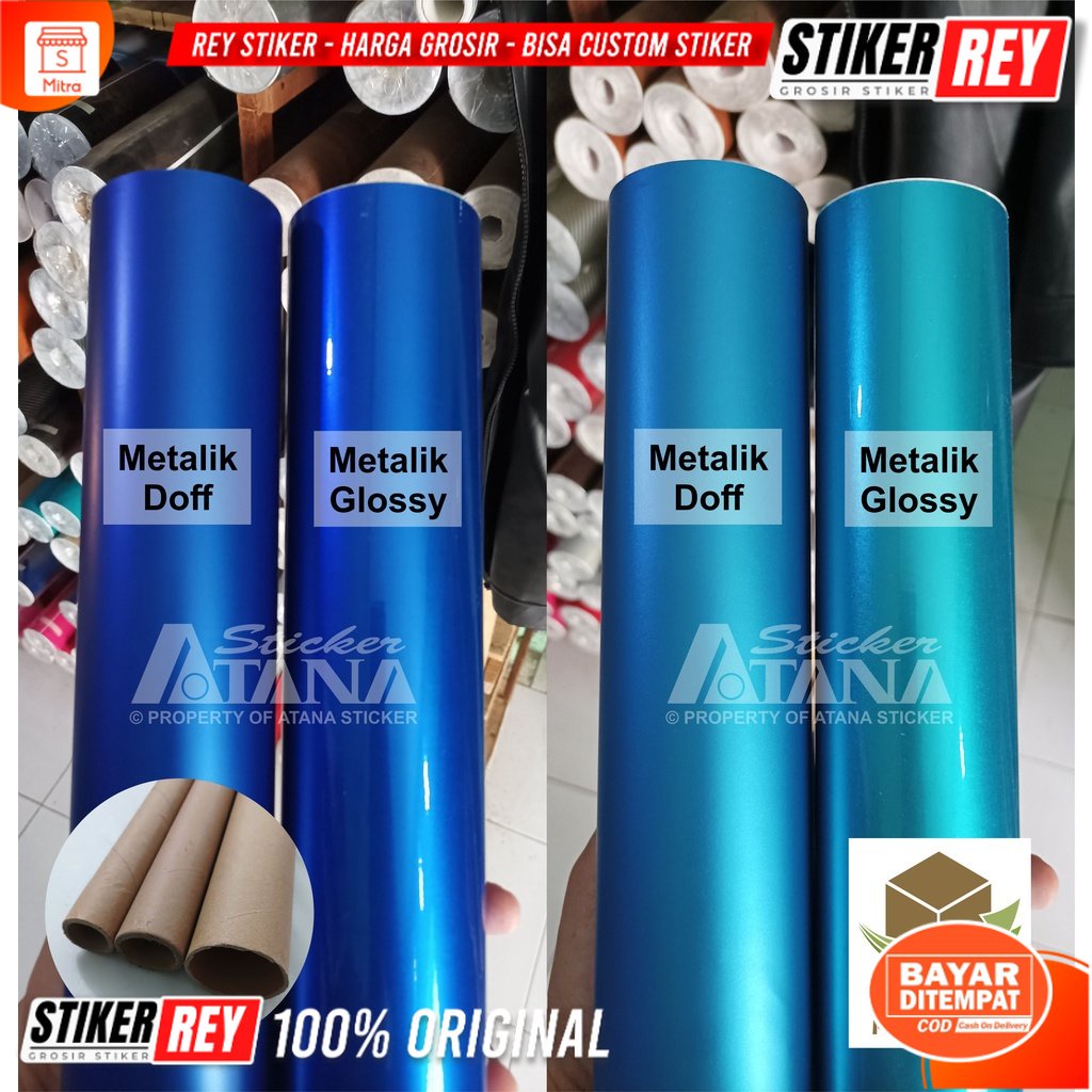 Jual Skotlet Biru Metalik Doff Glossy Scotlet Dop Gloss Metallic Satin ...