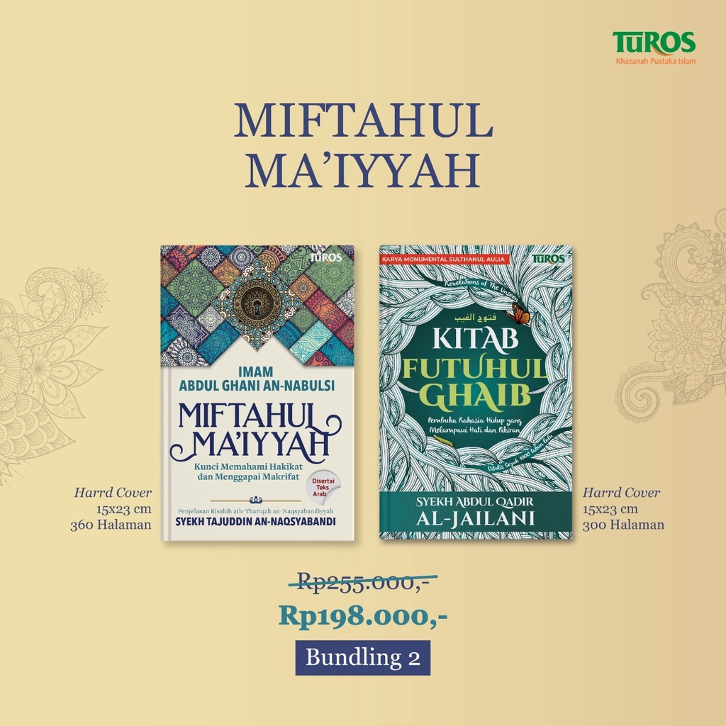 Jual Buku PAKET BUNDLING :Kitab Miftahul Ma’iyyah + Kitab Futuhul Ghaib ...