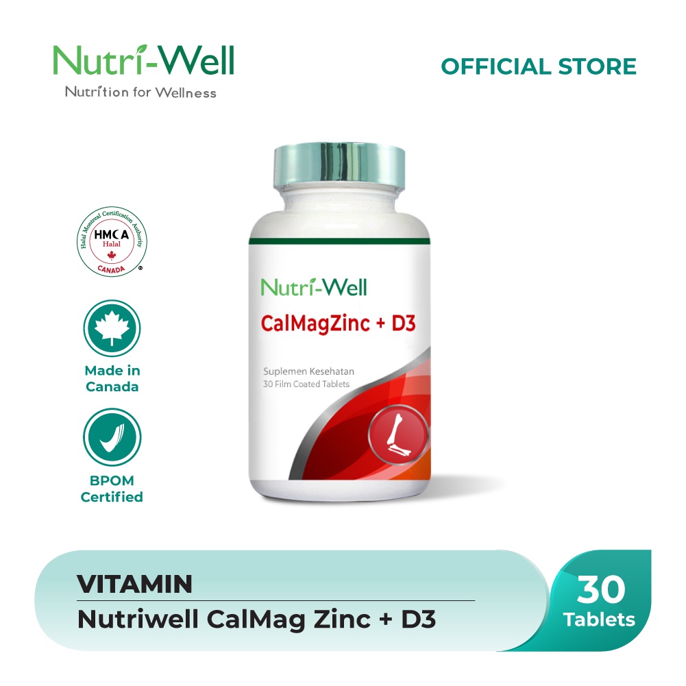 Jual Nutriwell Cal Mag Zinc + D3 400 IU - 30 Tablet | Shopee Indonesia