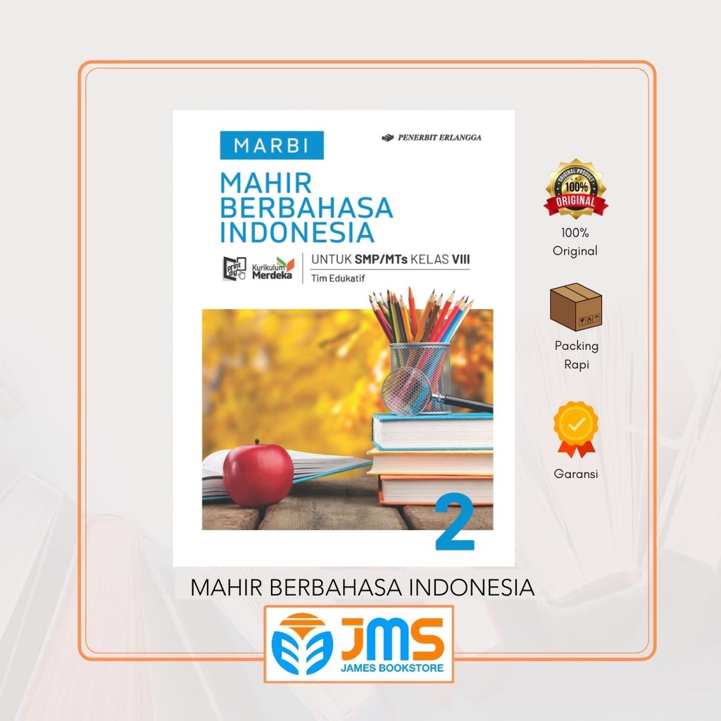 Jual Buku Mahir Berbahasa Indonesia Kelas 8 Kurikulum Merdeka Shopee Indonesia 4446