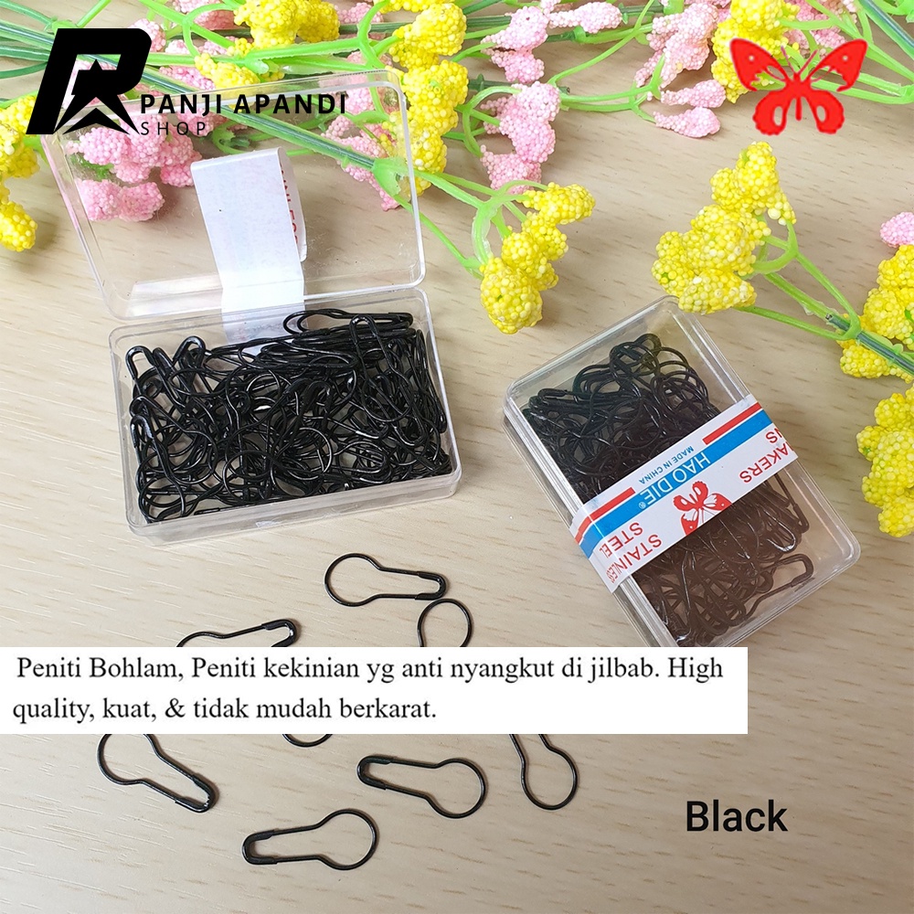 Jual Peniti Bohlam Anti Nyangkut Premium Peniti Jilbab Labu Anti Karat ...