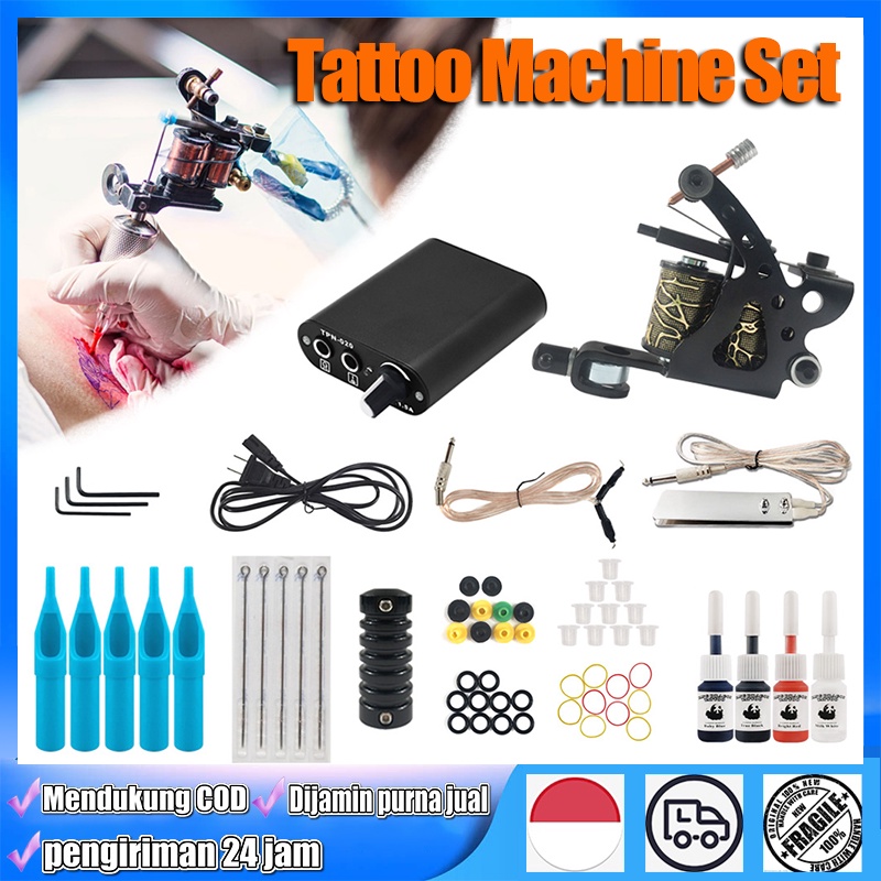 Jual Mesin Tato Pen Mesin Tato Dengan Full Set Peralatan Tato Mesin Tato Starter Kit Kit Tato 5463