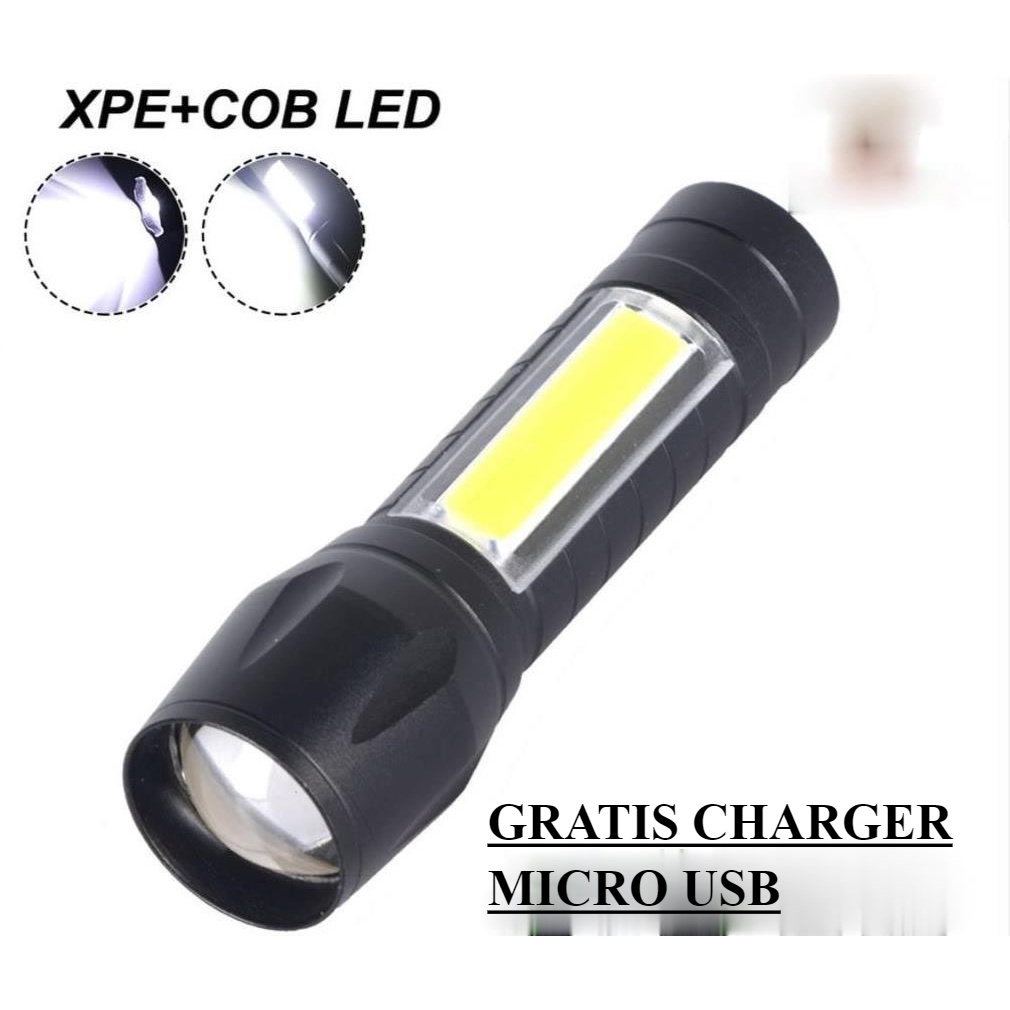 Jual Senter led mini jarak jauh import gratis charger TERBAIK/ Senter ...