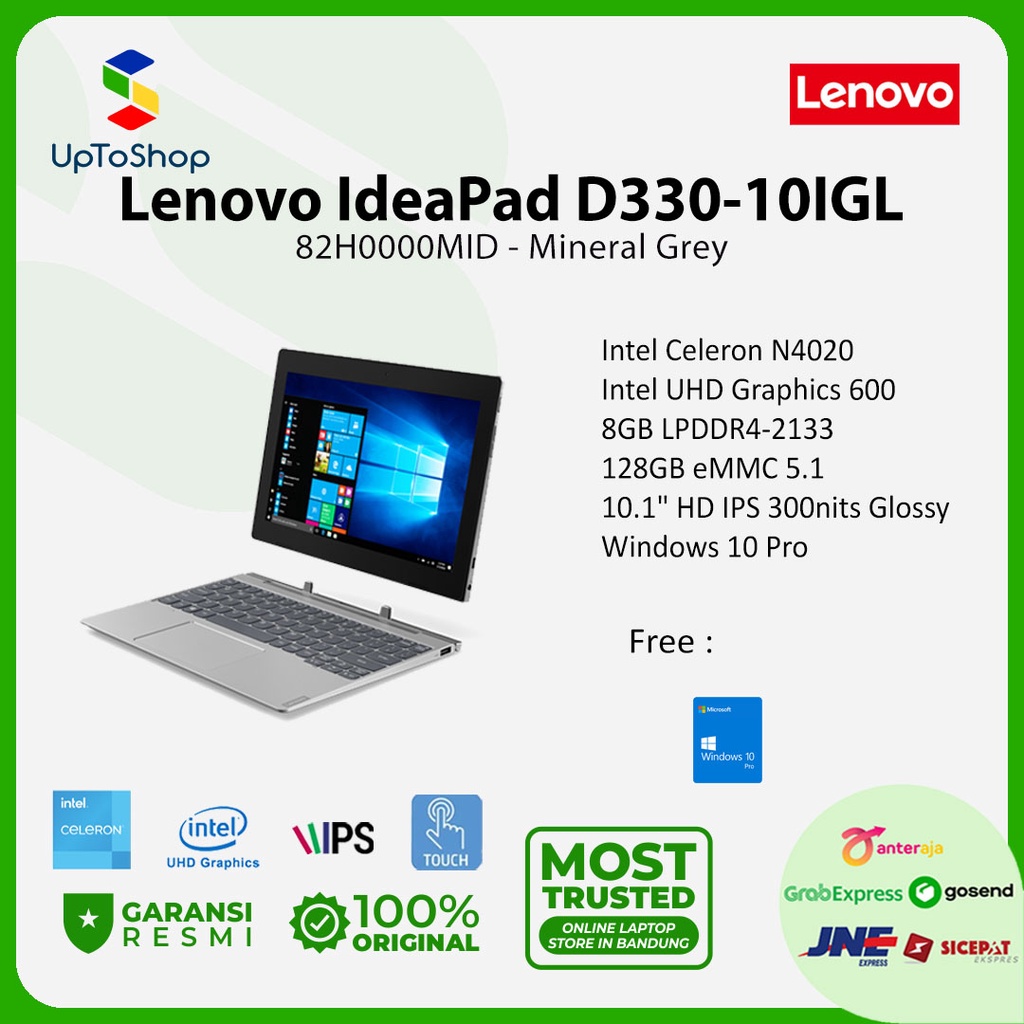 Jual Lenovo Ideapad D330 10igl 0mid Celeron N4020 8gb 128gb 101 W10 Pro Shopee Indonesia 4817