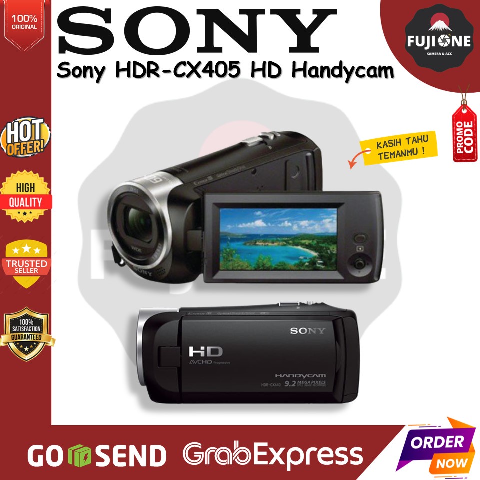 Jual Sony HDR-CX405 HD Handycam Garansi Sony Indonesia 1 Tahun | Shopee ...