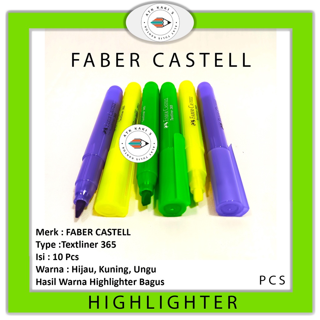 Jual FABER CASTELL- Penanda Tulisan Highlighter Textliner 365 ...