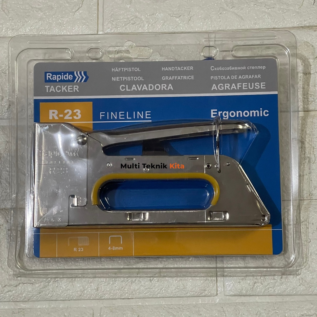 Jual RAPIDE Staple Stapler Gun Tacker R23 - Staples Hekter Gun Tembak ...