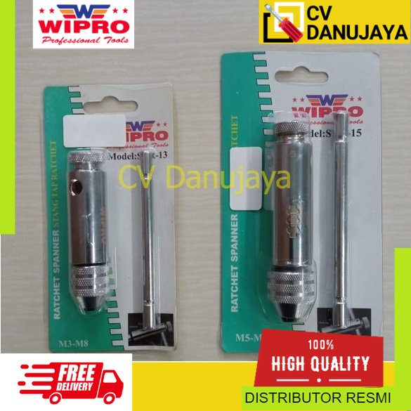 Jual Stang Tap Ratchet Wipro / gagang tap ratchet Spanner STR-13 STR-15 ...