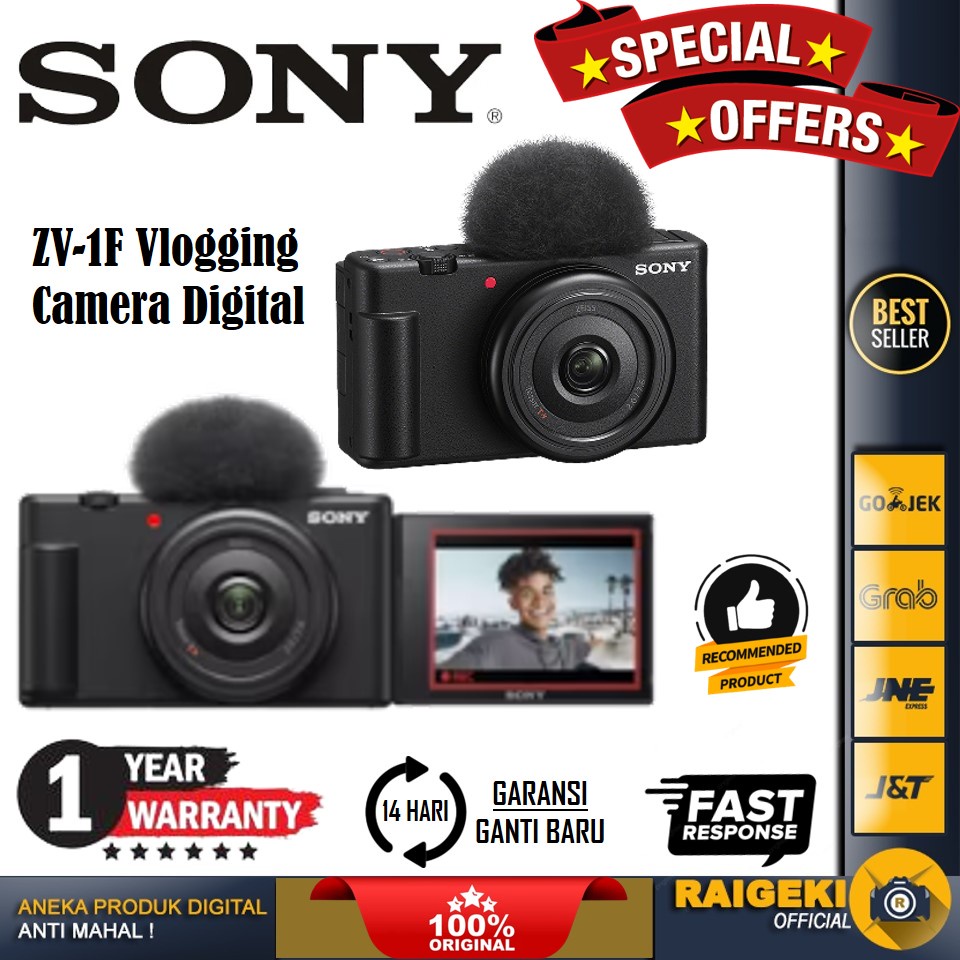 Jual Sony ZV-1F Vlogging Camera Digital ZV-1F - GARANSI RESMI | Shopee ...