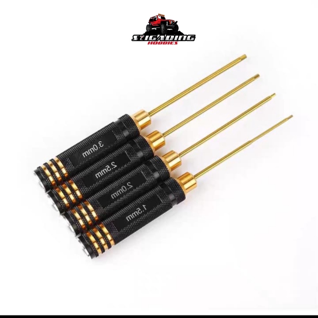 Jual 4 PCS OBENG HEX SCREWDRIVER KUNINGAN 1,5mm 2mm 2,5mm 3mm | Shopee ...